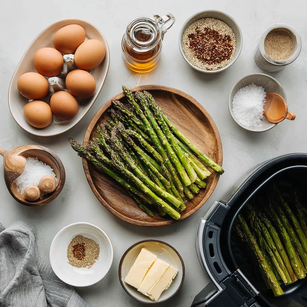 Crispy Air Fryer Asparagus Everyone Will Love 5 air fryer asparagus ingredients