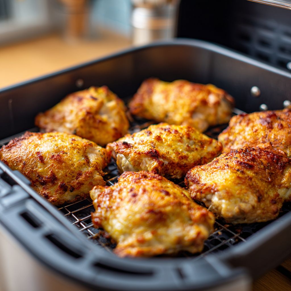 Air Fryer Chicken Thighs: Crispy, Juicy, and Ready in Minutes 7 Served air fryer chicken thighs with sides