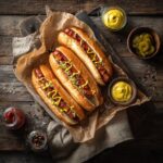 Air Fryer Hot Dogs: Juicy, Crispy & Ready in Under 10 Minutes 6 Plated air fryer hot dogs with sides