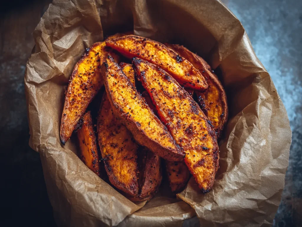 air fryer sweet potato recipe crispy wedges