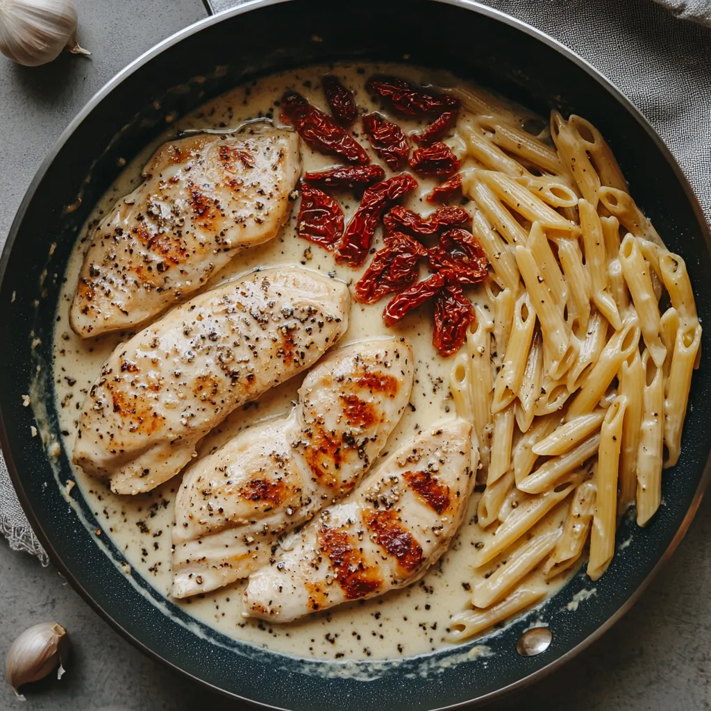Marry Me Chicken Pasta: Creamy, Easy & Totally Irresistible 5 step-by-step cooking marry me chicken pasta in skillet