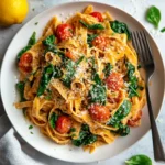 Protein Pasta Recipes: Healthy, Quick & Delicious Weeknight Winners 8 red lentil protein pasta with spinach and parmesan