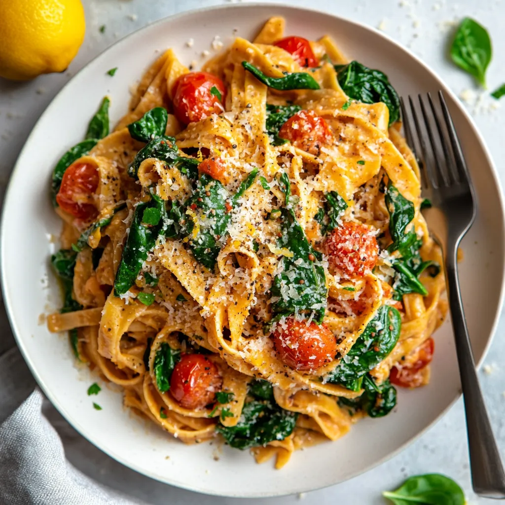 Protein Pasta Recipes: Healthy, Quick & Delicious Weeknight Winners 6 red lentil protein pasta with spinach and parmesan