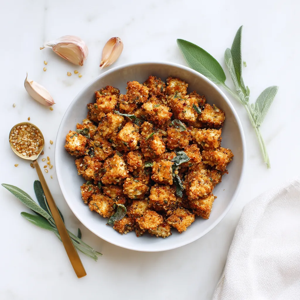 Air Fryer Crumbled Tofu Recipe That’s Crispy, Quick & Delicious 6 serving air fryer tofu with rice and vegetables