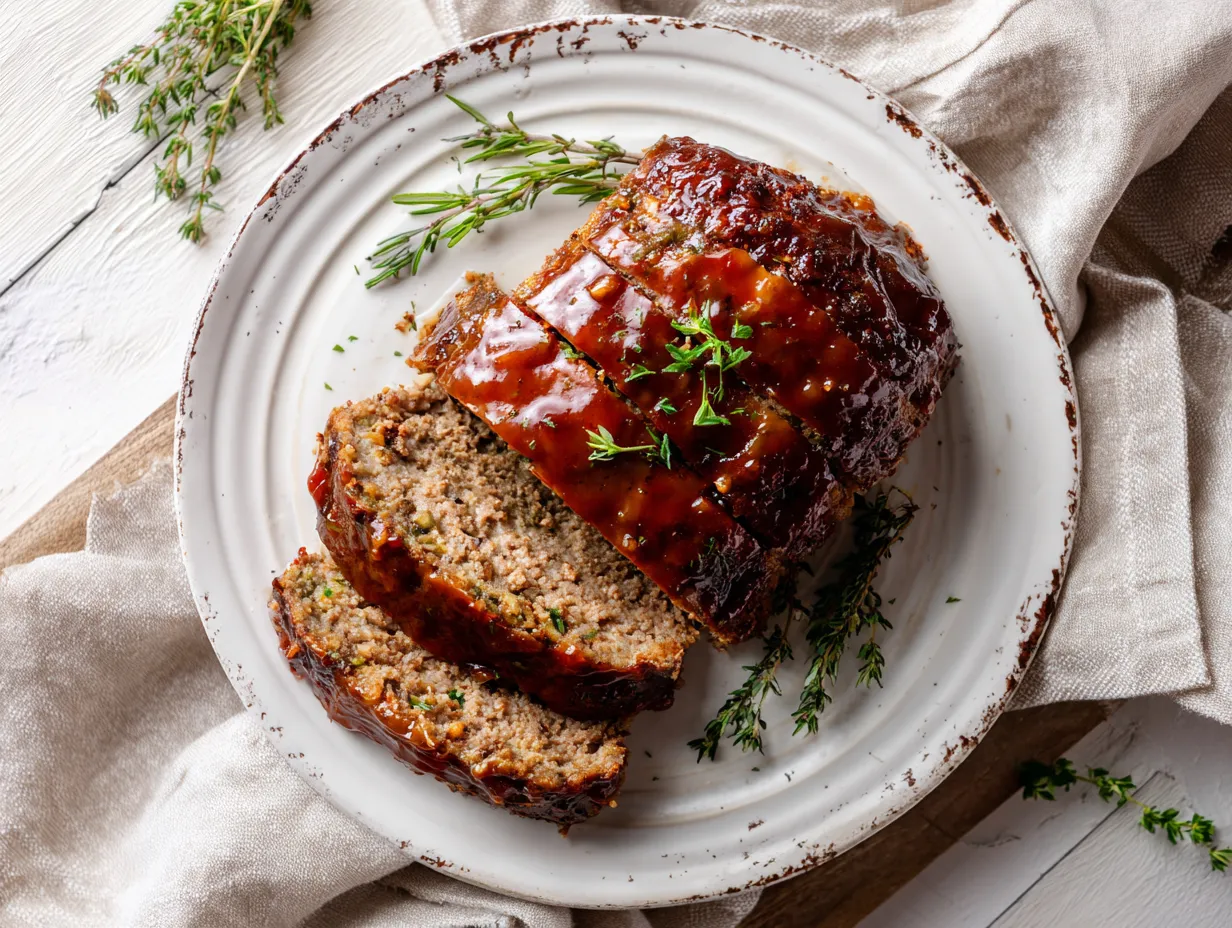 Air Fryer Meatloaf – Juicy, Glazed & Ready in 30 Minutes 6 printable recipe card for air fryer meatloaf