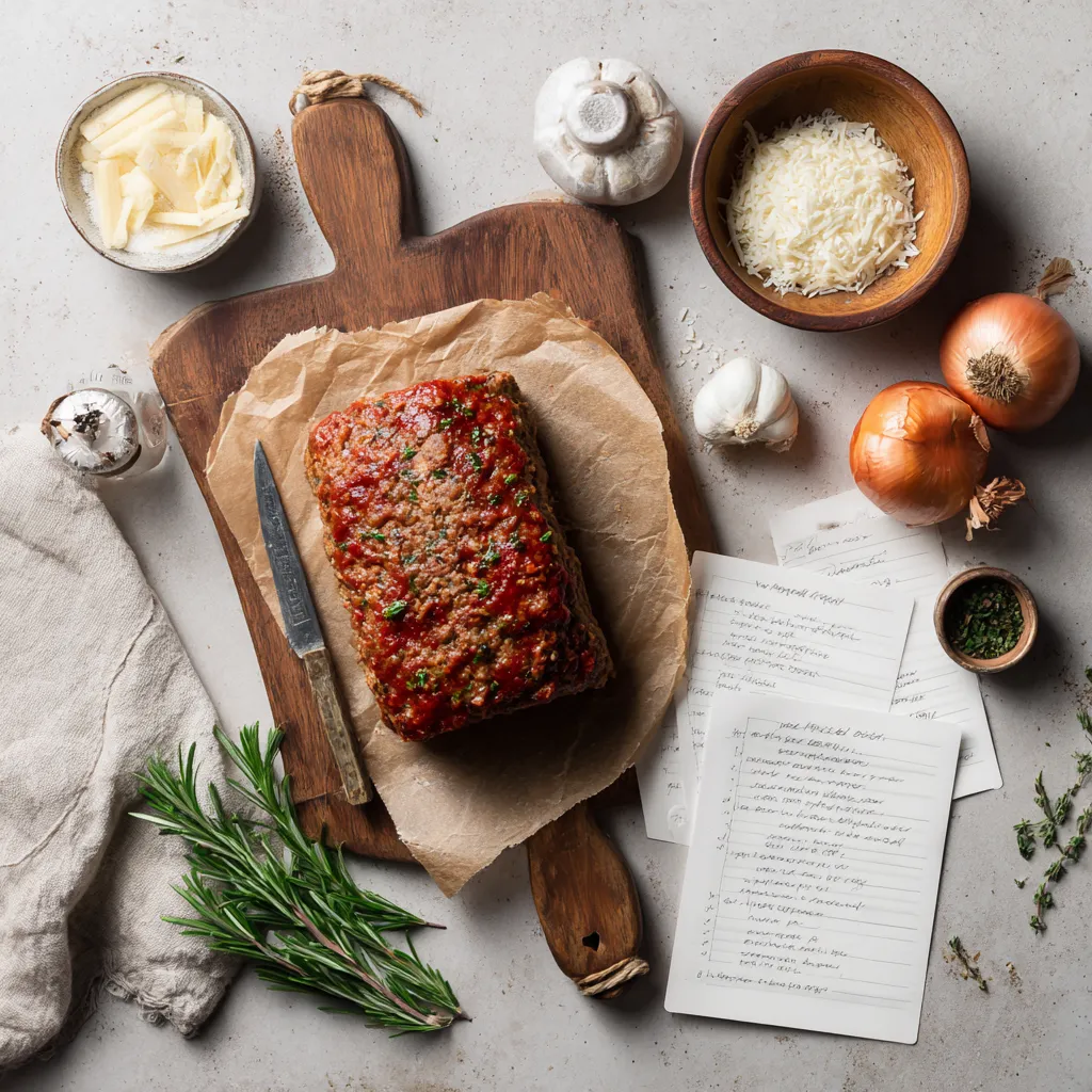 Air Fryer Meatloaf – Juicy, Glazed & Ready in 30 Minutes 5 slices of air fryer meatloaf served with sides