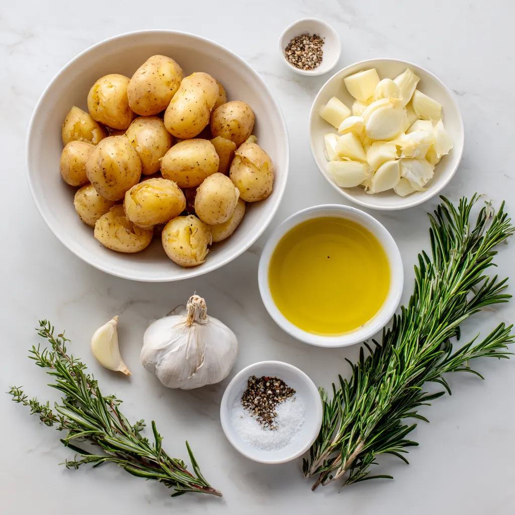 Air Fryer Smashed Potatoes – Irresistibly Crispy & Garlicky 2 Ingredients for smashed potatoes in the air fryer