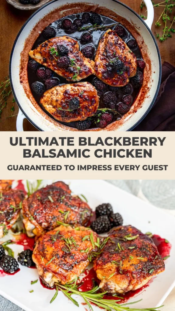 Ultimate Blackberry Balsamic Chicken (Bold, Elegant & Surprisingly Easy) 1 Ultimate Blackberry Balsamic Chicken