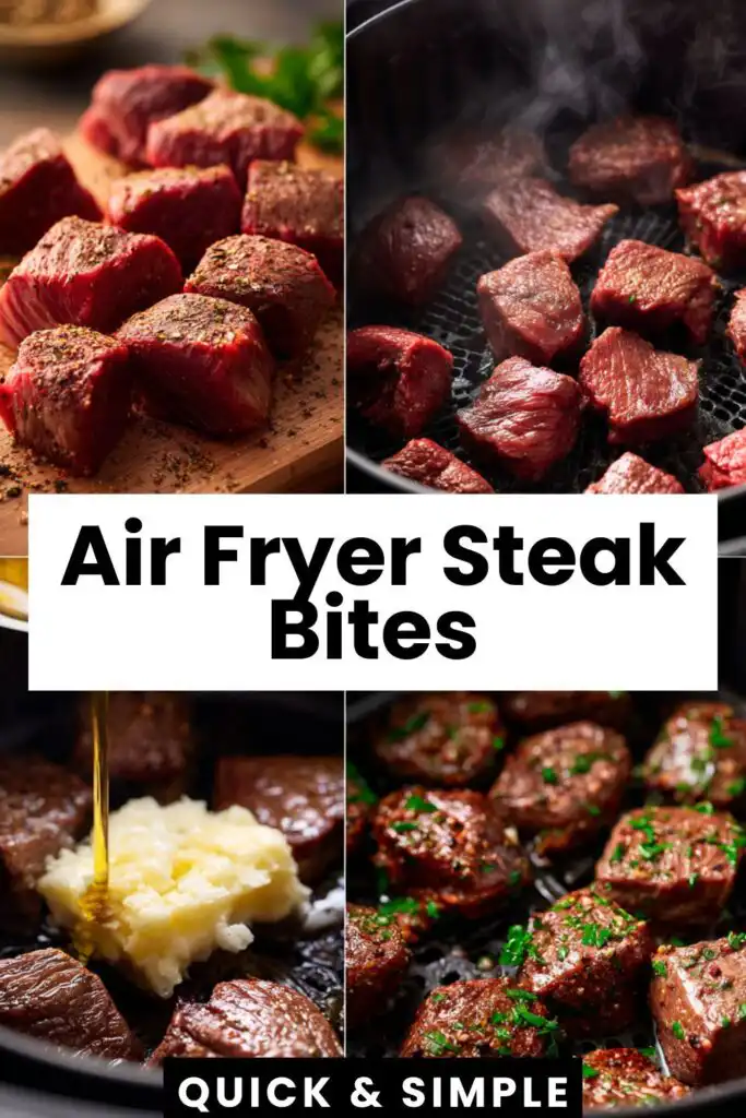 air fryer steak bites quick easy dinner 1