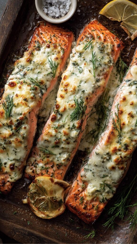 baked boursin salmon easy healthy dinner