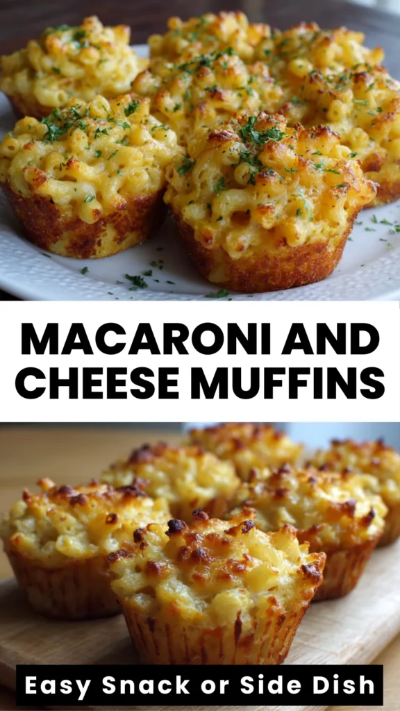 baked mac and cheese muffin cups snack