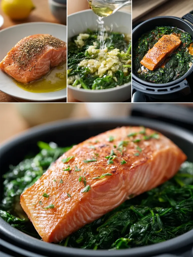 brahim a Four step cooking process collage seasoning raw salm 9df304be c452 4939 93e6 473b0c326edd 2