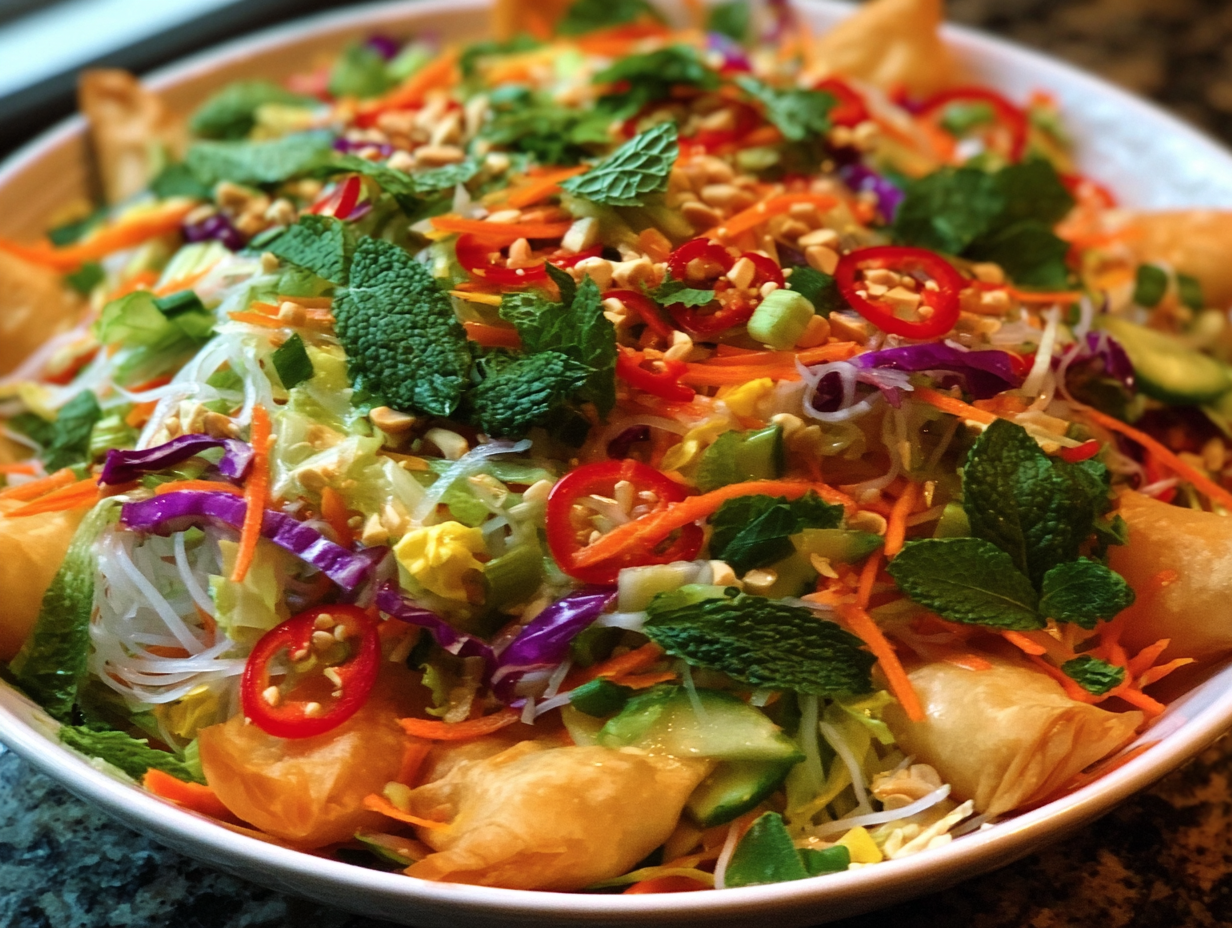 Spring Roll Salad with Spicy Ginger Dressing Fresh, Crunchy & Bursting with Flavor 1 brahim a httpss.mj .runCInUOJ1rzus spring roll salad ar 43 3dc43e8e e1b6 4be8 8775 6e4c33db001d 1