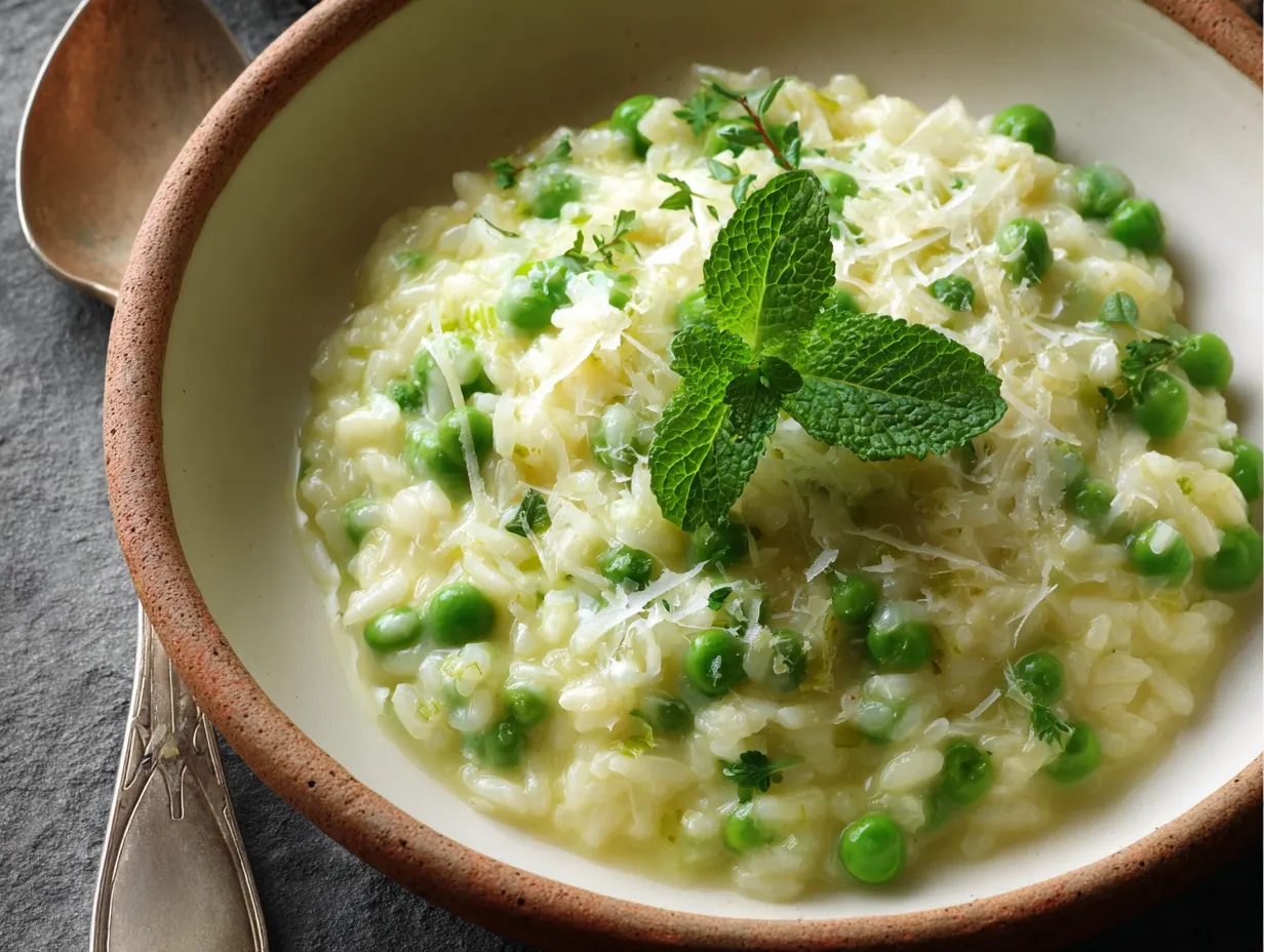 Creamy Pea and Mint Risotto A Fresh & Elegant Italian Comfort Dish 1 brahim a httpss.mj .runRHTS2eznLlc Creamy Pea and Mint Risotto ce7bca16 e020 437d bb95 f2bee9893af7 1