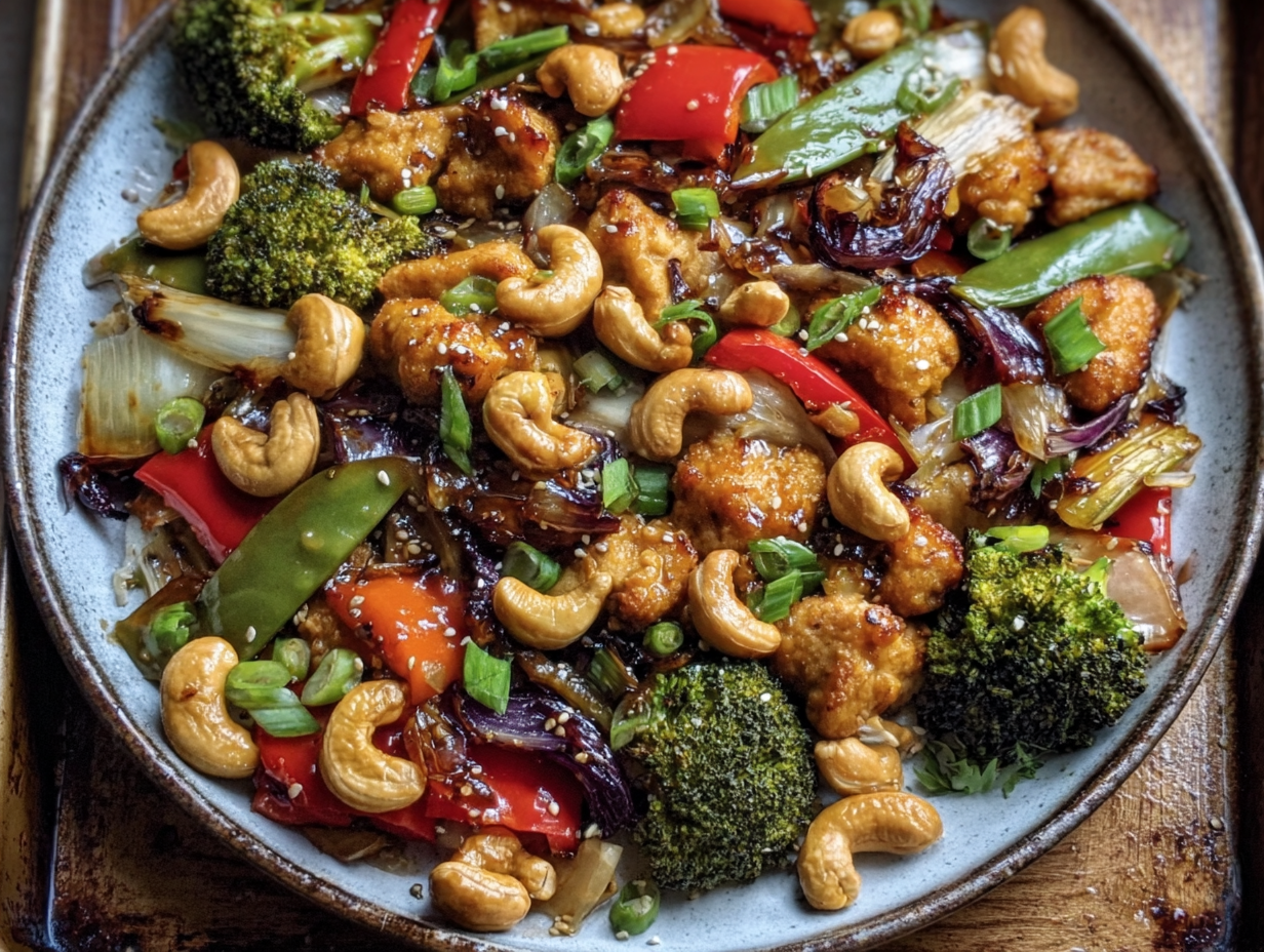 Sheet Pan Cashew Chicken Easy One-Pan Dinner Better Than Takeout 1 brahim a httpss.mj .runnRyf5HzYtjE Sheet Pan Cashew Chicken 03b51585 41aa 4bab 9ad2 a2fccc2d065c 3