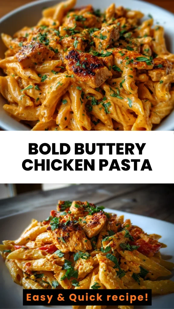 buttery chicken linguine dinner