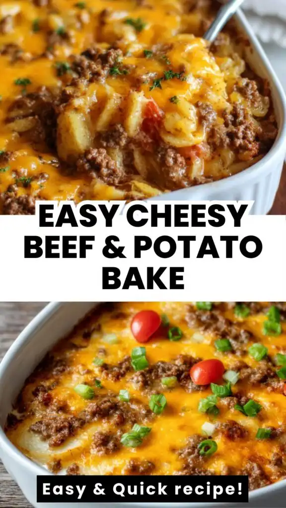 cheesy beef potato casserole dinner
