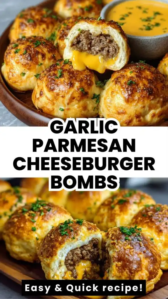 cheesy stuffed beef bombs dinner