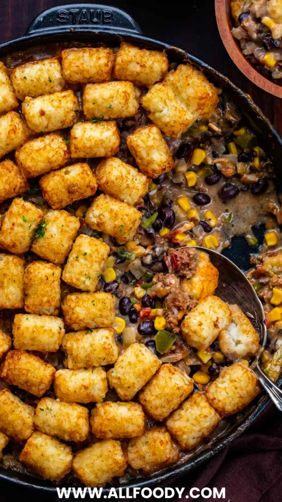 cheesy tater tot casserole family dinner