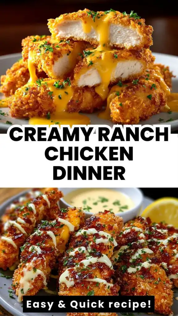 creamy ranch chicken tenders dinner