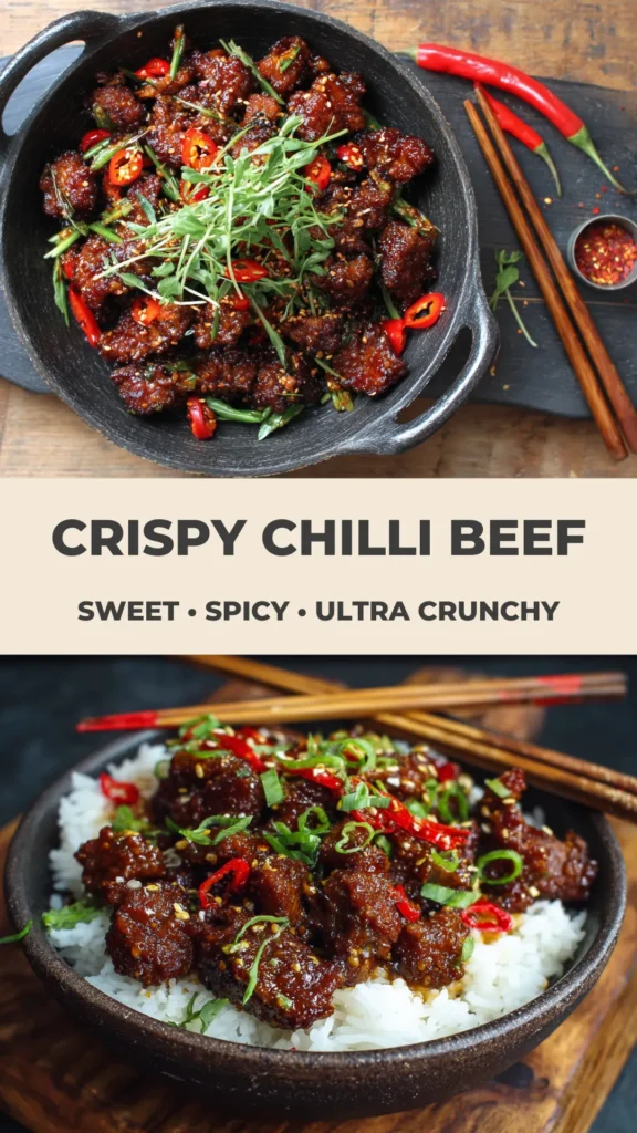 crispy chilli beef sweet spicy