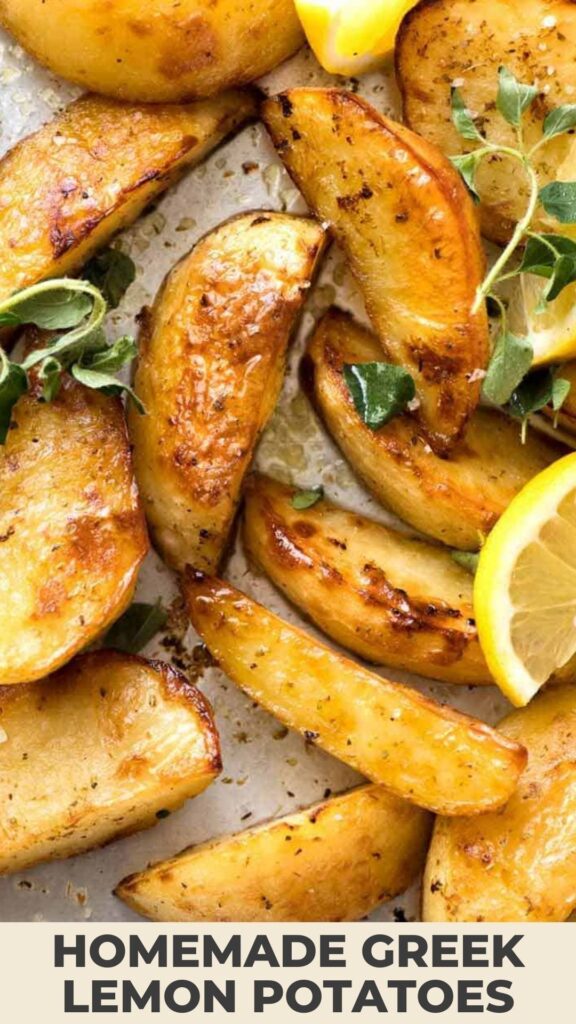 Homemade Greek Lemon Potatoes - Crispy, Golden, Full of Flavor 1 crispy greek lemon potatoes