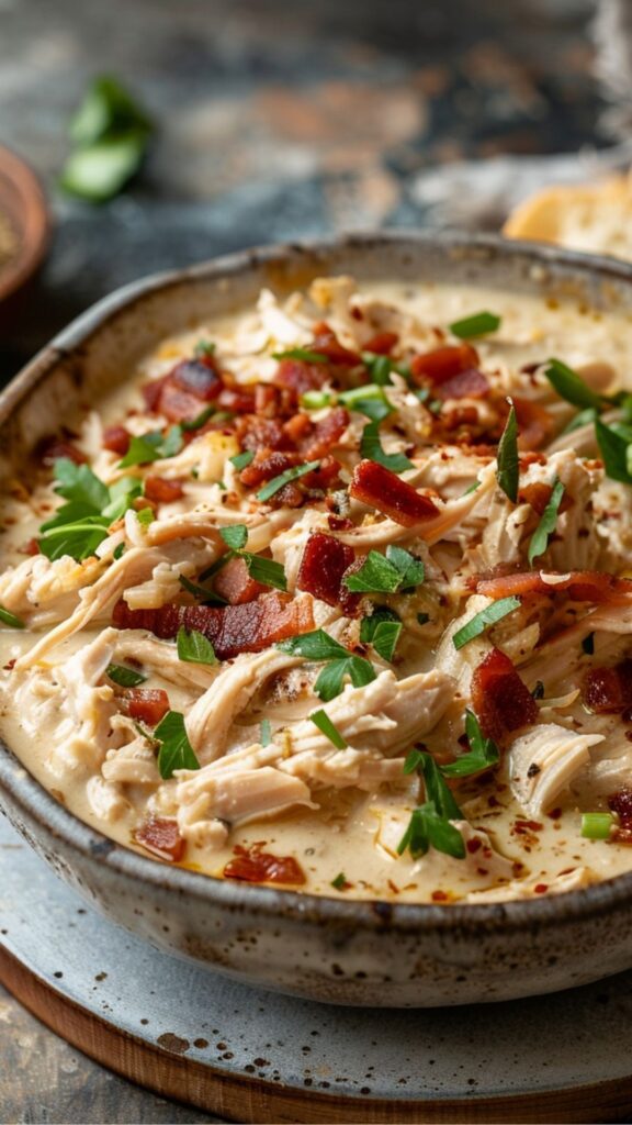 crock pot crack chicken creamy family dinner