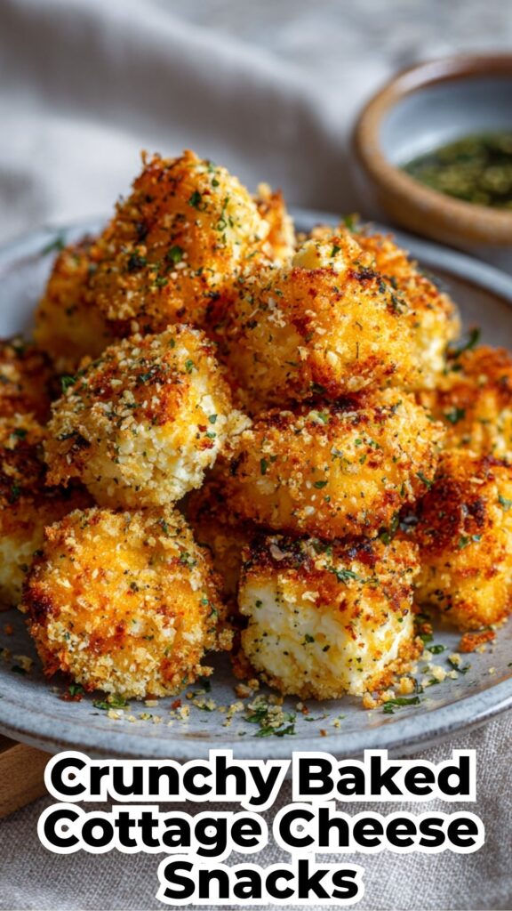 crunchy baked cottage cheese snacks