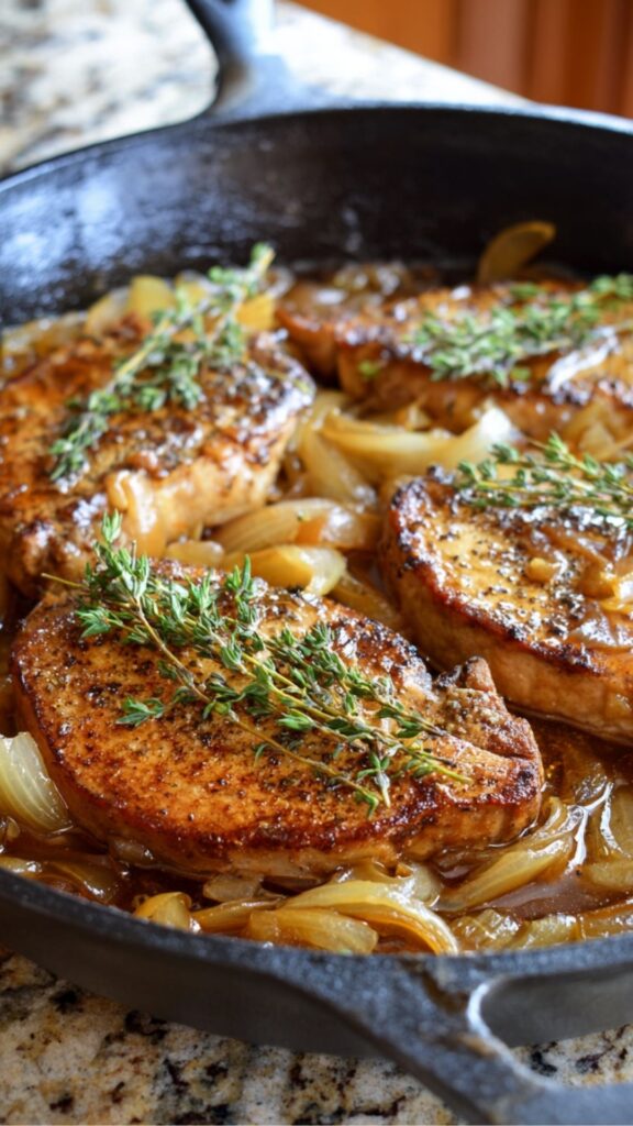 French Onion Chicken Skillet – A Simple, Cozy Dinner Recipe Everyone Will Love 1 french onion chicken skillet easy dinner