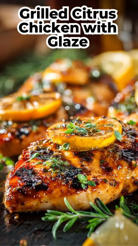 grilled citrus chicken with glaze