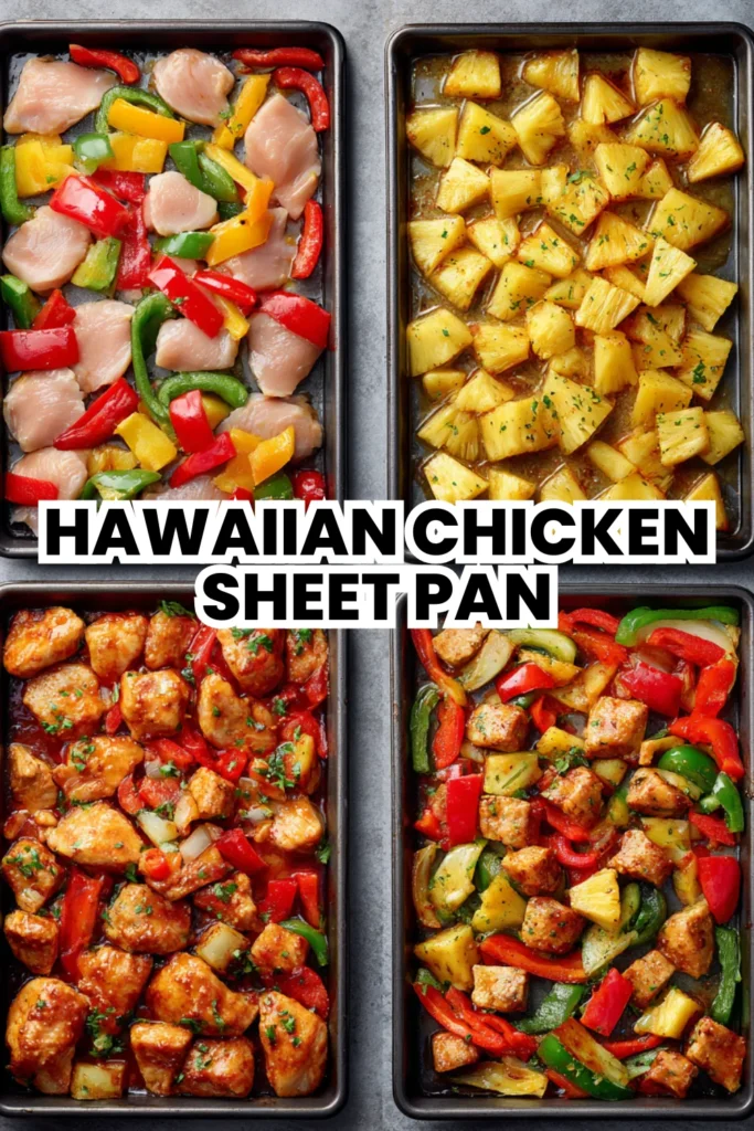 hawaiian chicken sheet pan quick healthy family dinner