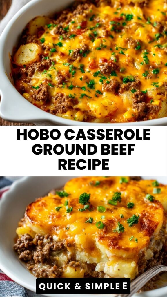 hobo casserole ground beef easy dinner 1