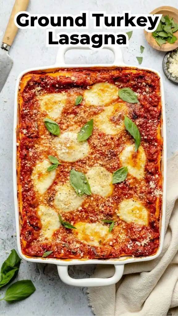irresistible ground turkey lasagna