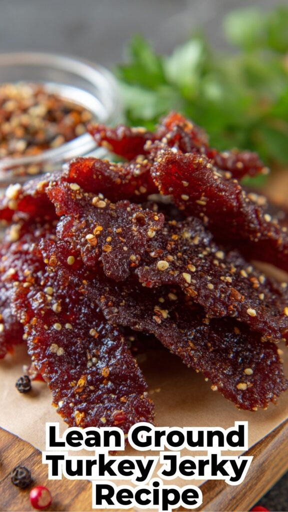 Lean Ground Turkey Jerky Recipe in the Oven - A High-Protein Snack You’ll Love 1 lean ground turkey jerky oven recipe