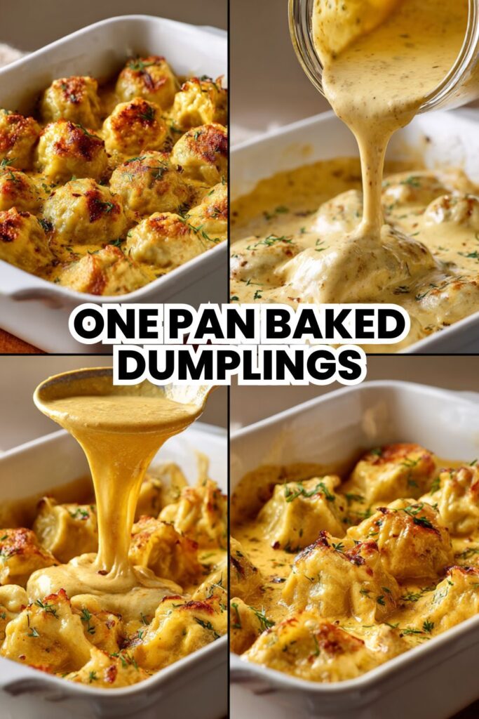one pan baked dumplings creamy coconut curry