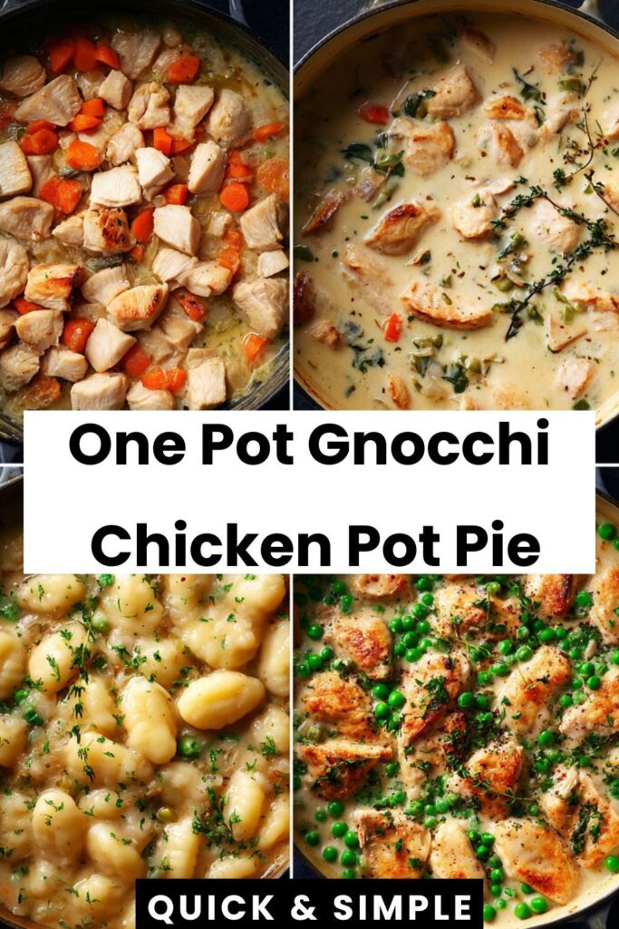 one pot gnocchi chicken pot pie family dinner 1