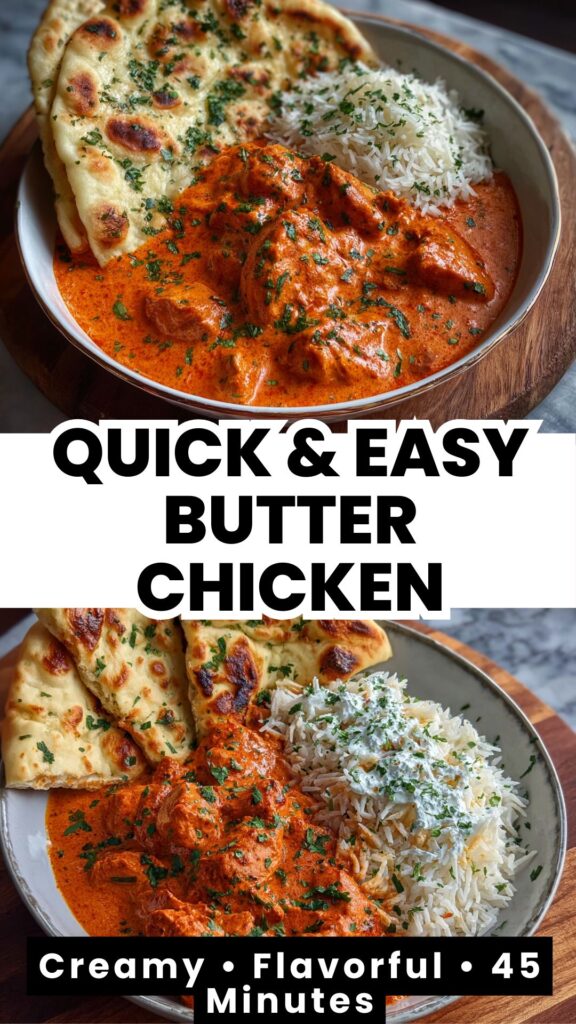 Quick & Easy Homemade Butter Chicken Creamy Comfort in 45 Minutes 1 quick easy homemade butter chicken
