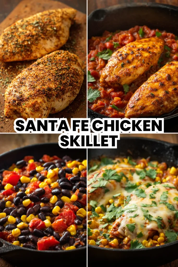 Santa Fe Chicken Skillet – Quick & Easy Dinner with Bold Flavors 1 santa fe chicken skillet quick easy family dinner