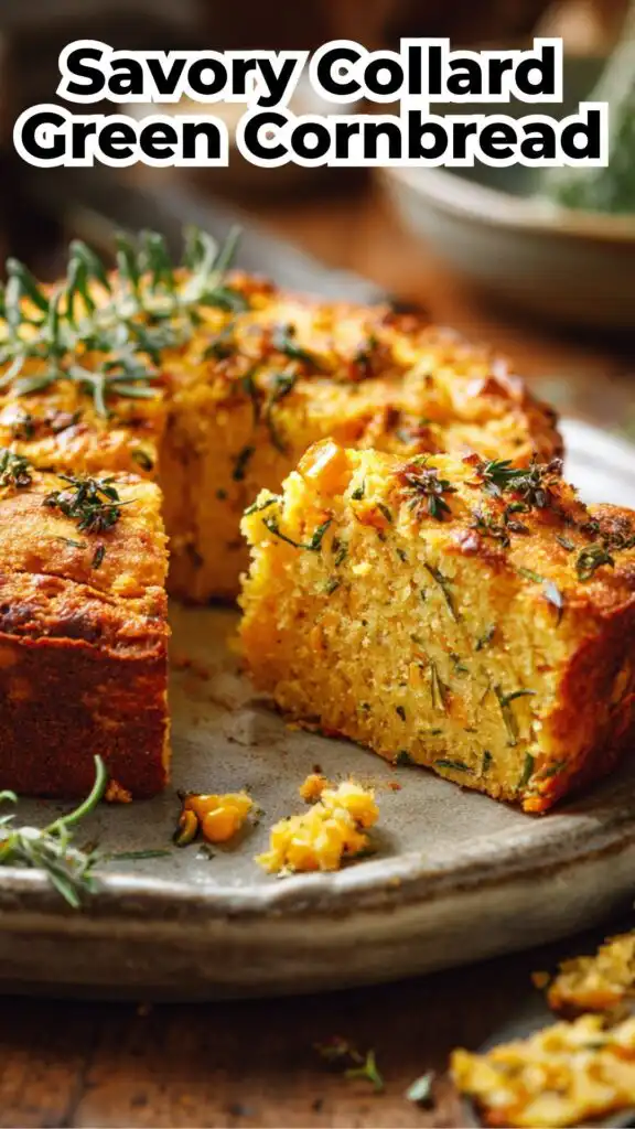 savory collard green cornbread gluten free