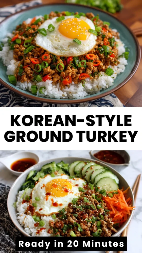 savory korean ground turkey healthy dinner