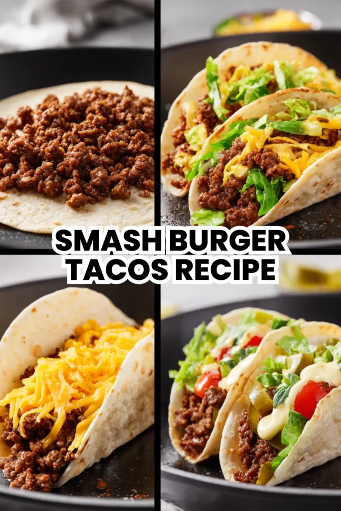 Smash Burger Tacos Recipe – Quick and Easy Recipe for Family Fun Dinner 1 smash burger tacos family fun dinner easy recipe