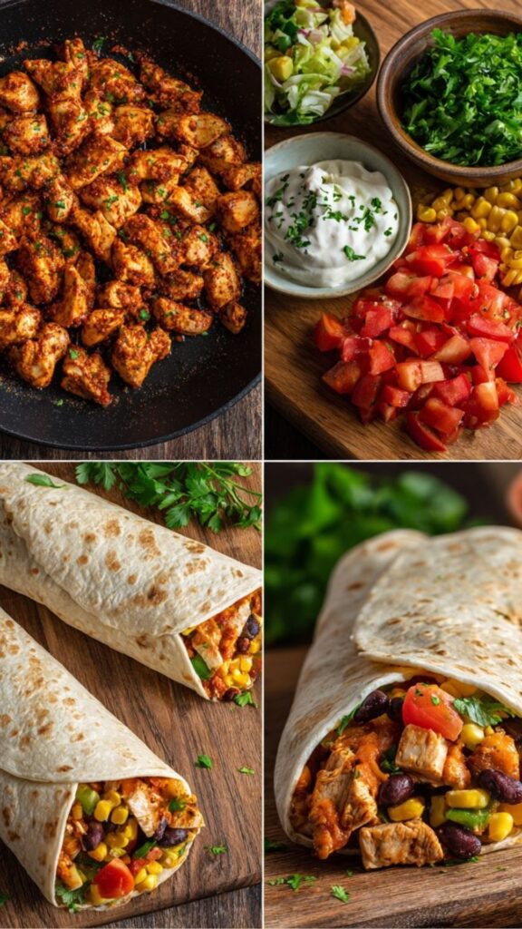 southwest chicken wraps healthy easy recipe