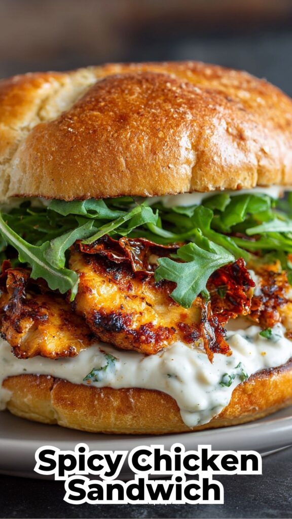 Spicy Chicken Sandwich with Creamy Homemade Sauce – Crispy, Bold & Irresistible 1 spicy chicken sandwich creamy homemade sauc