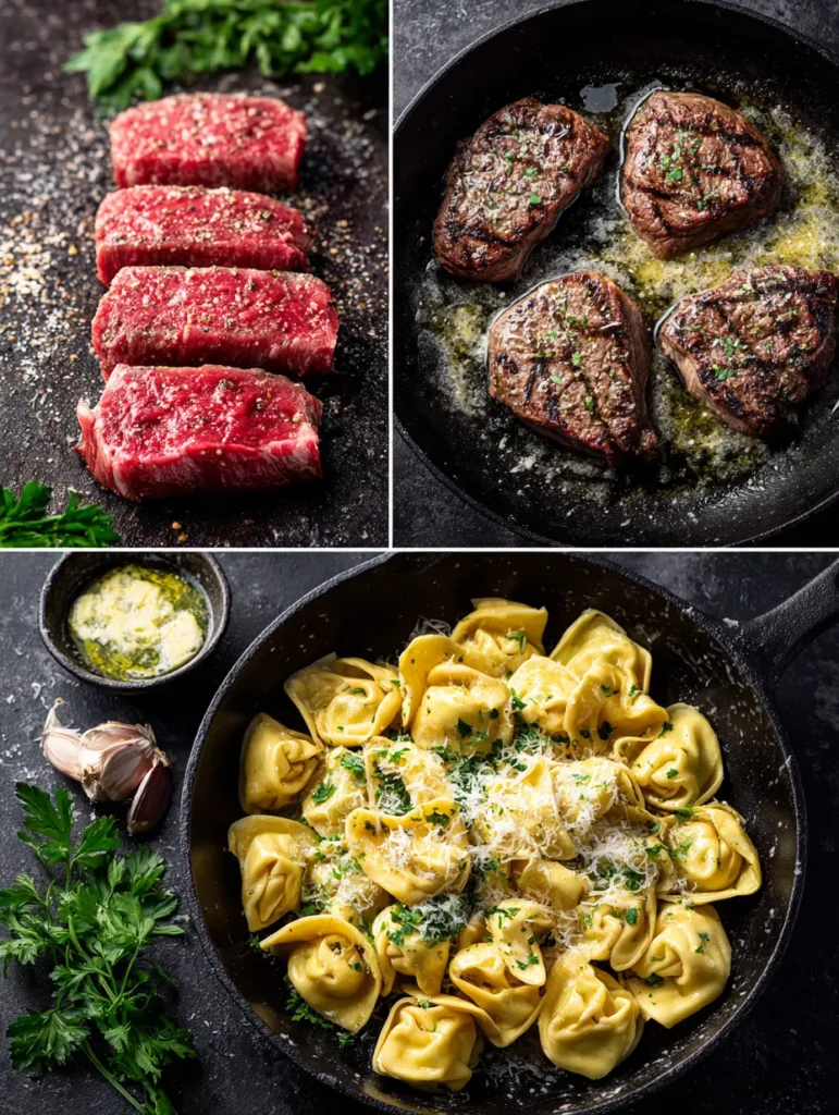 Garlic Steak Tortellini – Rich, Savory & Restaurant-Style Comfort 1 steak tortellini garlic butter recipe