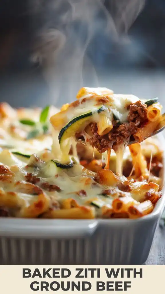 ultimate baked ziti with zucchini