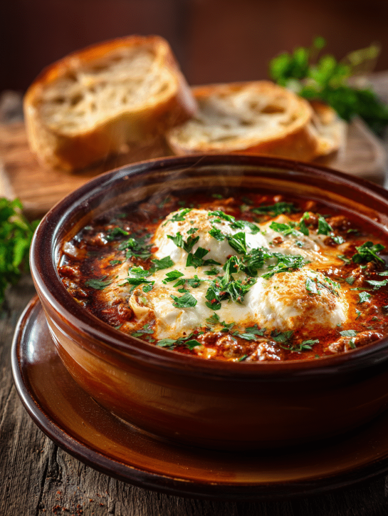 brahim a Bowl of cheesy lasagna soup topped with ricotta melt ec2cced8 a039 4435 8265 94fa5d3743a5 1