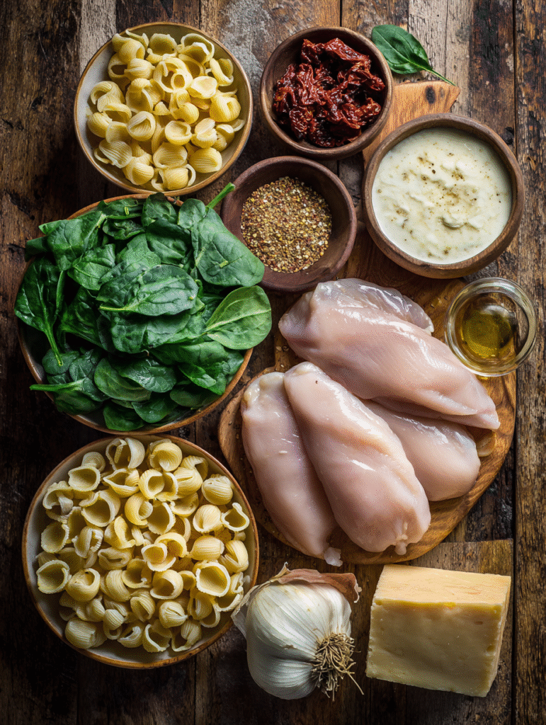 Tuscan Creamy Marry Me Chicken Soup The Ultimate Romantic Comfort Bowl 3 brahim a Flat lay of ingredients for Tuscan creamy marry me c 1ec95c8a 92da 42bb afcb 276902f94017 0