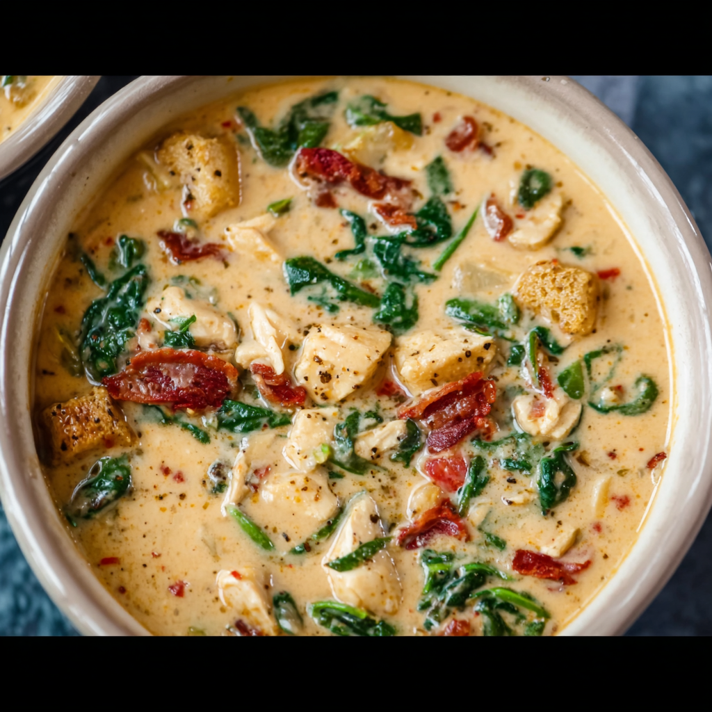Tuscan Creamy Marry Me Chicken Soup