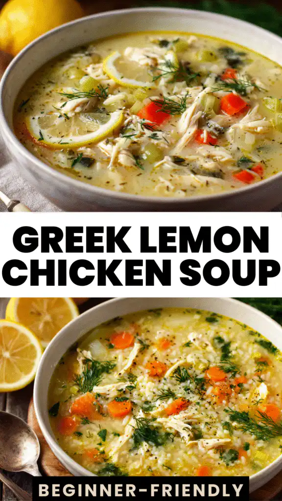 Cozy Greek Lemon Chicken Soup A Bright & Comforting Mediterranean Classic 2 Greek Lemon Chicken Soup