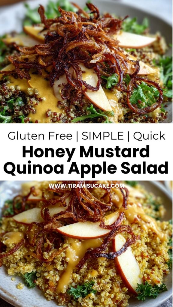 honey mustard quinoa apple salad gluten free